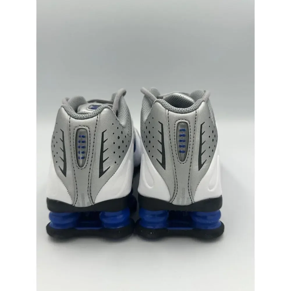 Nike Shox R4 GS White Blue Silver CW2626-100‎ Youth Size 4Y / 5.5W | NIB OG All